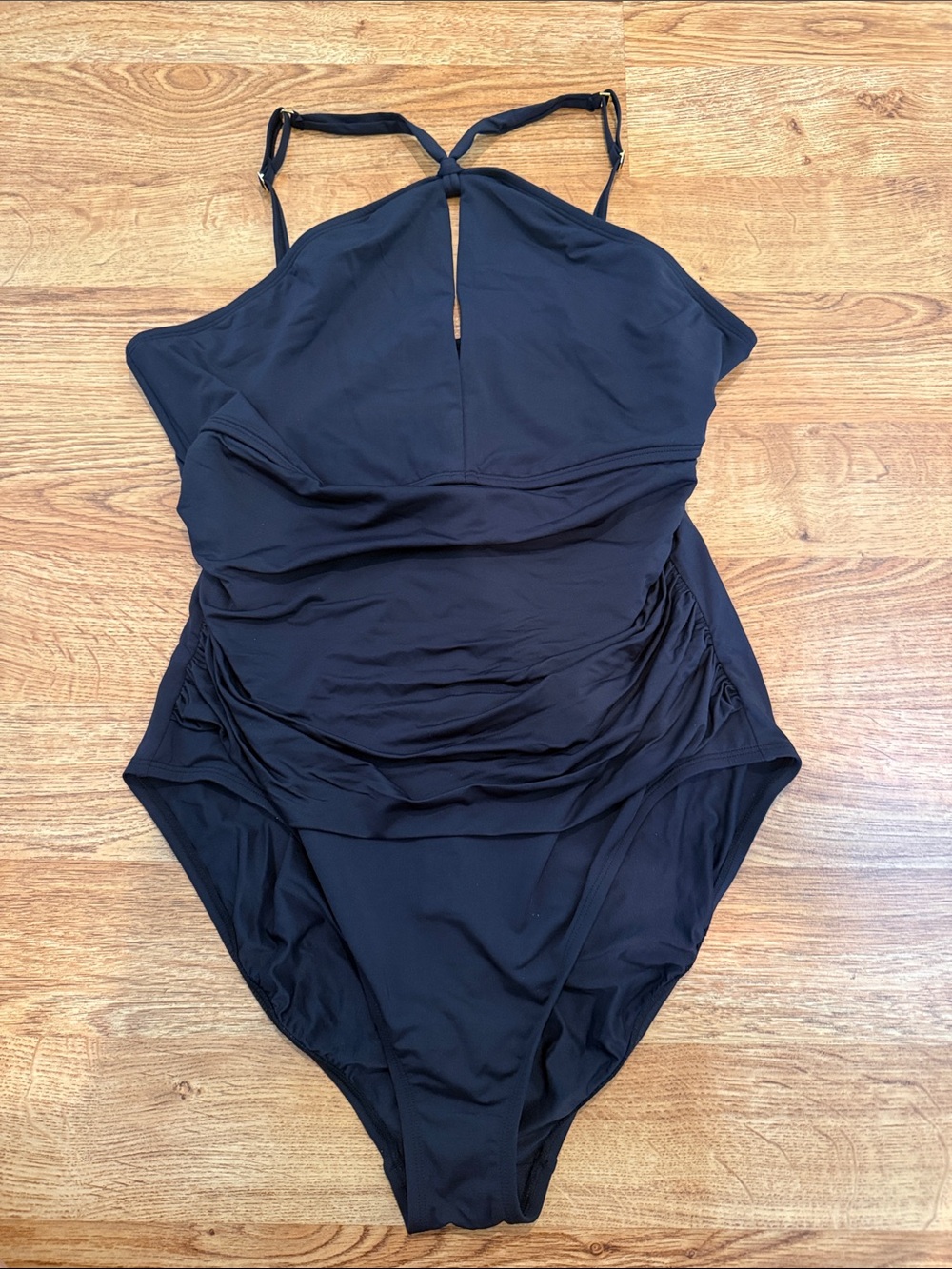 Bleu Rod Beattie Black One Piece Bikini Black Size 14